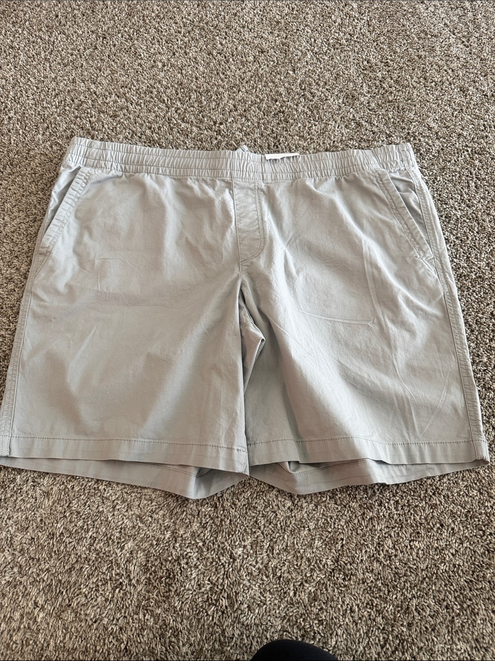 Sonoma Men's Light Gray Athletic Elastic-Waist Shorts